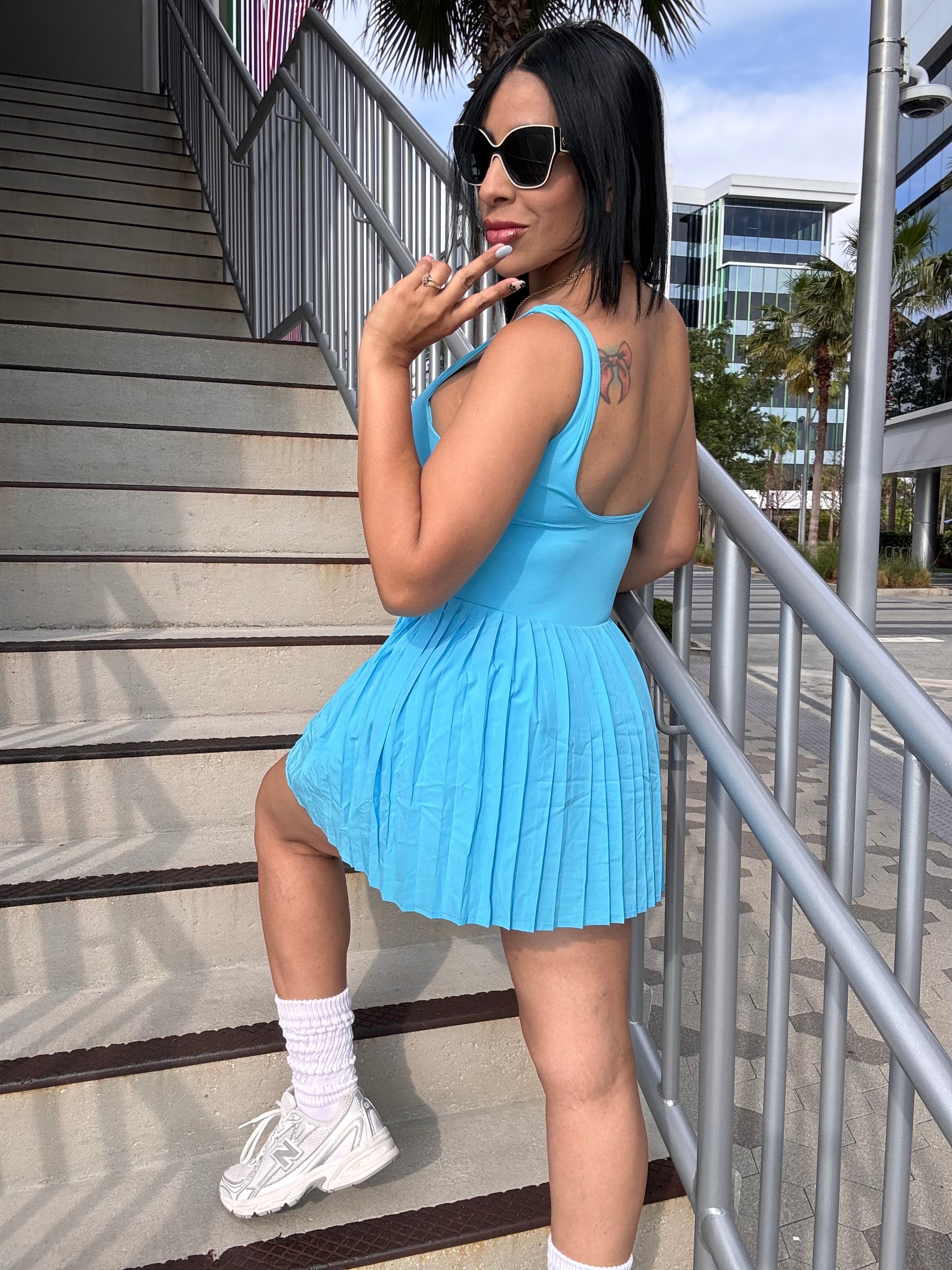 Fenix Ocean Dress – Turquoise Burgundy🩵🍷✨😮‍💨🔝