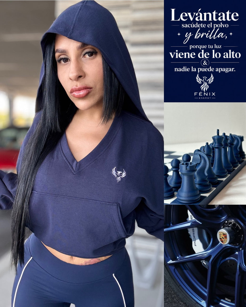 Fenix Midnight Flow Set – Navy White🌑🤍