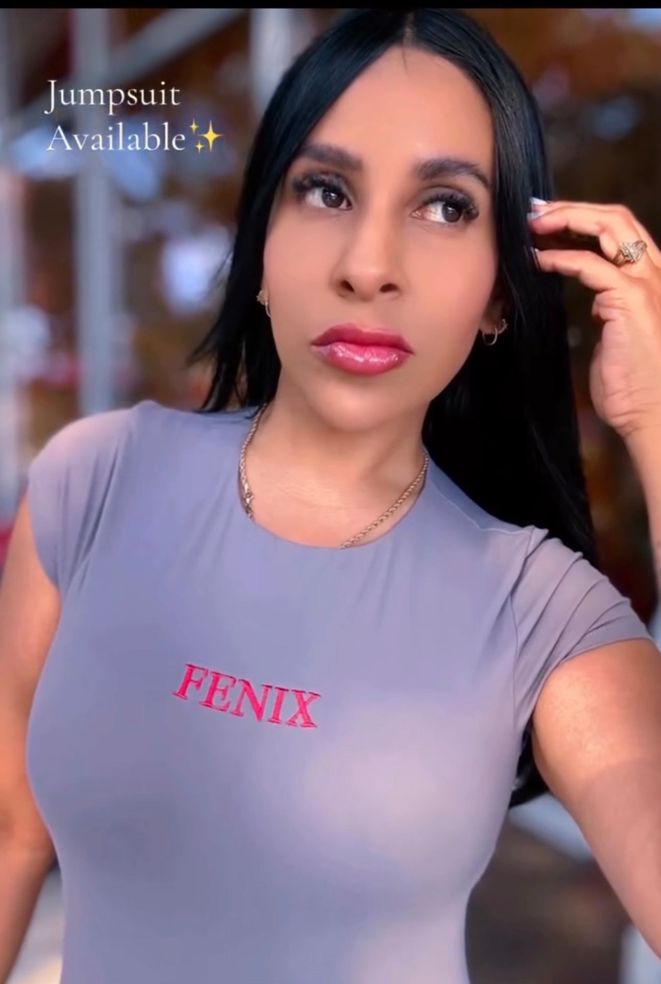 Fenix Power Jumpsuit – Grey Red🩶❤️
