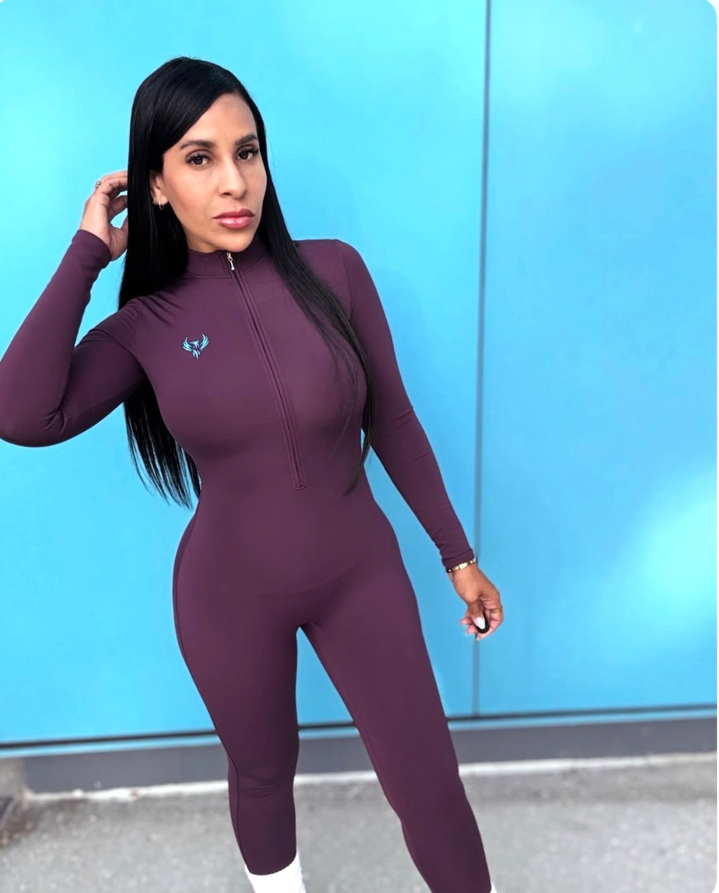 Fenix Aura Jumpsuit – Violet Turquoise 💜💎🐦‍🔥
