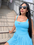 Fenix Ocean Dress – Turquoise Burgundy🩵🍷✨😮‍💨🔝