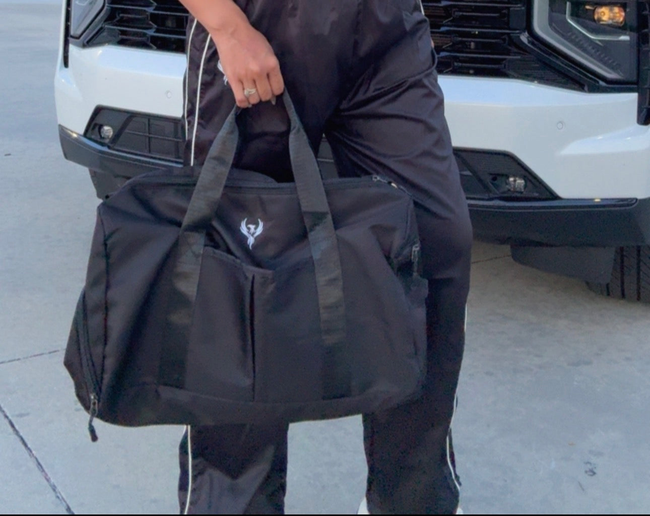 Matching Fenix Elite Duffle Black White🖤🤍