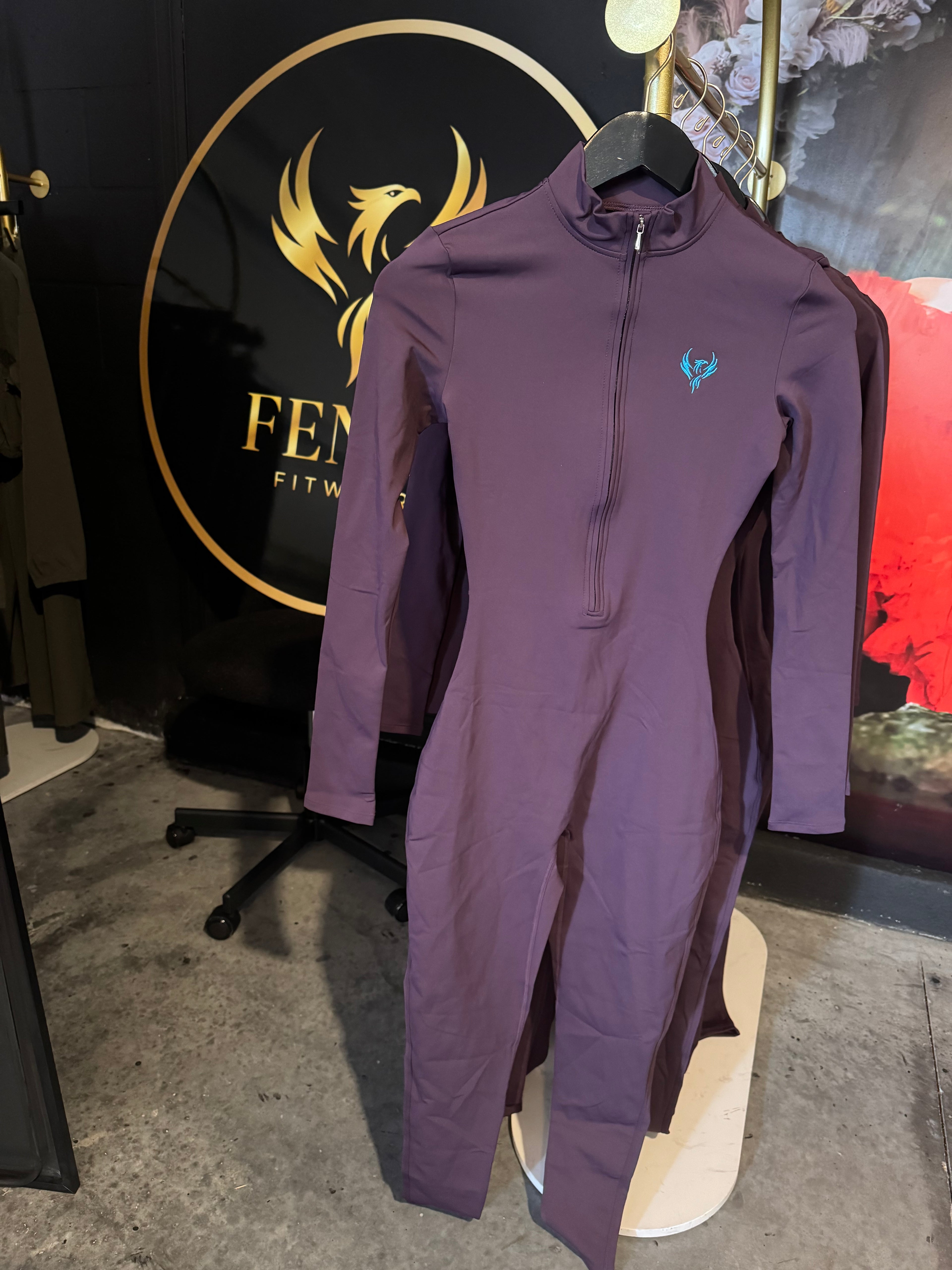 Fenix Aura Jumpsuit – Violet Turquoise 💜💎🐦‍🔥